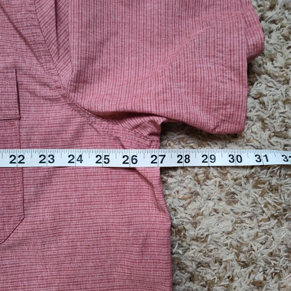Avalanche Stretch Red Men Sz XXL Short‎ Sleeve Button Up Outdoor Supply Co